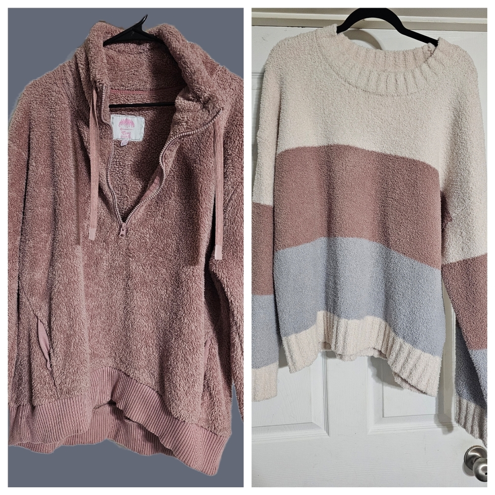 Two Sherpa Sweaters